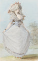 Dame noble en costume rococo - Johann Jakob Lutz — weergave van het kunstwerk