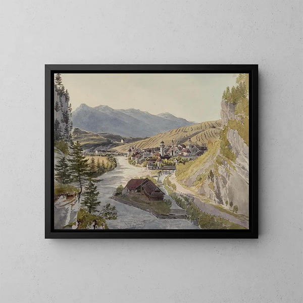 Feldkirch - Johann Jakob Meyer — framed artwork on a wall