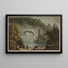 View of the monument erected in Lucerne in memory of the Swiss of August 10, 1792 - Johann Jakob Meyer — framed artwork on a wall