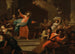 Christus die de handelaren uit de Tempel verdrijft - Johann Josef Karl Henrici — weergave van het kunstwerk