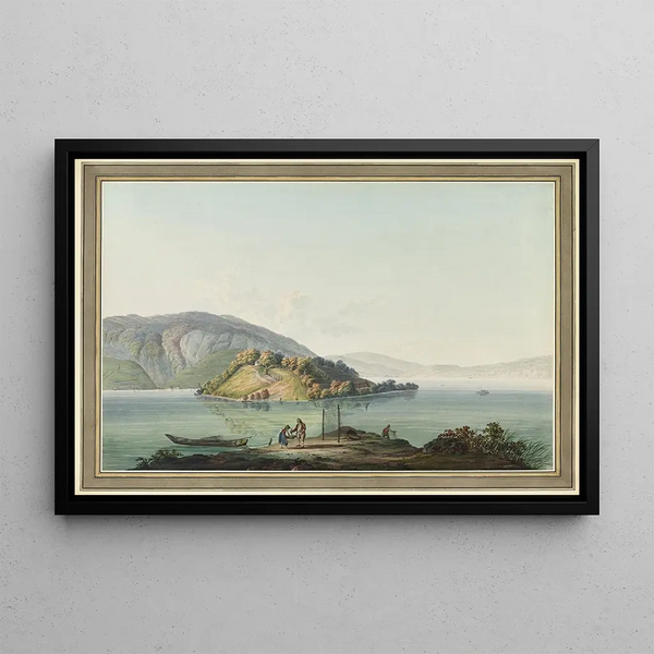 Johann Joseph Hartmann - Vue de lIsle St Pierre sur le Lac de Bienne.webp
