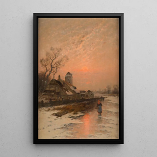 Johann Jungblut - Winter sun over iced lake.webp