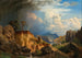 Een uitgestrekt landschap met regenboog - Johann Kautsky — weergave van het kunstwerk