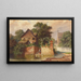 Idylle aan de stadsgracht - Johann Kautsky — ingelijst kunstwerk aan de muur