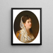 Portret van een dame - Johann Köler — ingelijst kunstwerk aan de muur