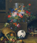 Natuurstudie met een vissenkom - Johann Knapp — weergave van het kunstwerk