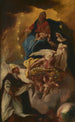 Saint Dominique recevant le Rosaire de Marie - Johann Konrad Wengner — weergave van het kunstwerk
