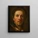 Zelfportret - Johann Kupezky — ingelijst kunstwerk aan de muur