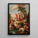 Het preek van Johannes de Doper - Johann Lucas Kracker — ingelijst kunstwerk aan de muur