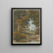 At the fountain - Johann Ludwig Aberli — framed artwork on a wall