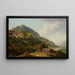 La vallée de l'Oberhasli - Johann Ludwig Aberli — framed artwork on a wall