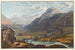 van het uitzicht op de samenvloeiing van de twee bronnen van de voorste Rijn, die van Mont Badus en Crispalt, genomen nabij Chiamut - Johann Ludwig Bleuler — weergave van het kunstwerk