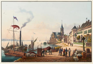 Johann Ludwig Bleuler - Vue de la ville dEmerich Frontire Prussienne.webp