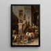 Le butin de chasse - Johann Matthias Ranftl — ingelijst kunstwerk aan de muur