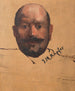 Fiaker Bratfisch Porträtskizze - Johann Michael Kupfer — weergave van het kunstwerk