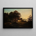 Landscape painting of Ischldorf in Bavaria - Johann Moritz Rugendas — framed artwork on a wall
