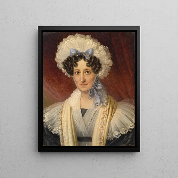 Johann Nepomuk Ender - Dame mit Spitzenhaube.webp