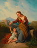 Italiaanse boerenlandschilderij met kind - Johann Nepomuk Ender — weergave van het kunstwerk