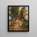 Auberge du village - Johann Nepomuk Passini — ingelijst kunstwerk aan de muur