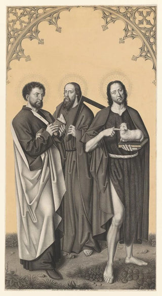 Johann Nepomuk Strixner - Saints Bartholomew Thomas and John the Baptist.webp