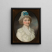 Portrait of Magdalena Wgliska - Johann Niedermann — framed artwork on a wall