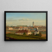 Uitzicht op het Donaukanaal richting Leopoldstadt - Johann Peter Krafft — ingelijst kunstwerk aan de muur