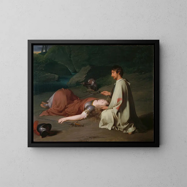 Le baptême de Chlorinde - Johann Peter Krafft — ingelijst kunstwerk aan de muur