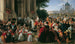 L'Entree van keizer François I in Wenen na de Vrede van Parijs op 16 juni 1814 - Johann Peter Krafft — weergave van het kunstwerk