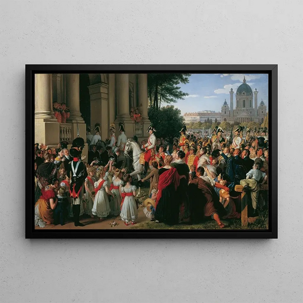 Johann Peter Krafft - Der Einzug von Kaiser Franz I in Wien nach dem Pariser Frieden am 16 Juni 1814.webp