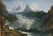 De Rhône-gletsjer - Johann Peter Krafft — weergave van het kunstwerk