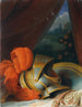 van het ronde helm en schild Studie mogelijk gedetailleerd van de doop van Chlorindens - Johann Peter Krafft — weergave van het kunstwerk