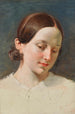 Tête d'une jeune fille aux cheveux bruns étude pour Rüdiger et Angélica - Johann Peter Krafft — weergave van het kunstwerk