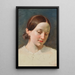Tête d'une jeune fille aux cheveux bruns étude pour Rüdiger et Angélica - Johann Peter Krafft — ingelijst kunstwerk aan de muur