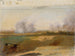 Studie van een landschap met brandende bomen op de achtergrond - Johann Peter Krafft — weergave van het kunstwerk