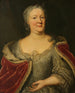 portret van Marie-Louise van Hesse-Cassel, ook bekend als MaaikeMeu, weduwe van de stadhouder van Friesland Jean-Guillaume Friso, prins van Oranje-Nassau - Johann Philipp Behr — weergave van het kunstwerk
