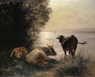 Johann Rudolf Koller - Cows by the Lakeside.webp