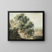 Italiaans landschap - Johann Schilbach — ingelijst kunstwerk aan de muur