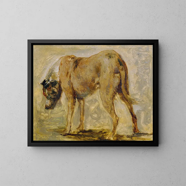Dogue brun - Johann Till le Jeune — framed artwork on a wall