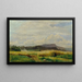 Field of cereals with old woman - Johann Till the Younger — framed artwork on a wall