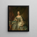 van een portret van Anne van Hannover, prinses-royale en prinses van Oranje, echtgenote van prins Willem IV - Johann Valentin Tischbein — ingelijst kunstwerk aan de muur