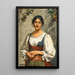 Een Siciliaanse vrouw - Johann Victor Krämer — ingelijst kunstwerk aan de muur