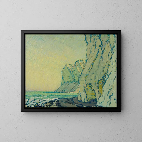 Cliffs of the Baltic Sea - Johann Walter-Kurau — framed artwork on a wall