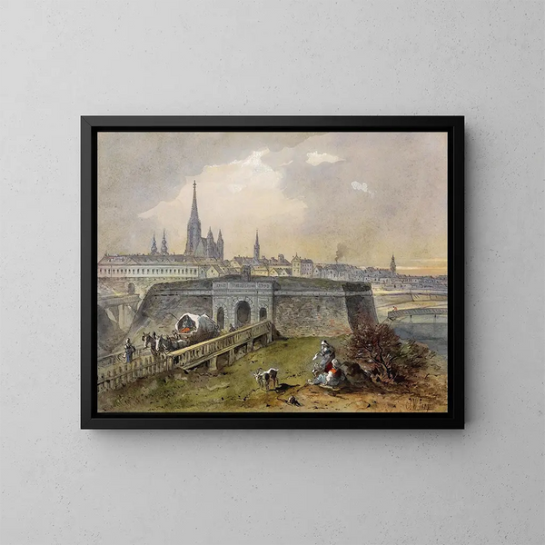 Wenen 03 - Johann Wilhelm Frey — ingelijst kunstwerk aan de muur