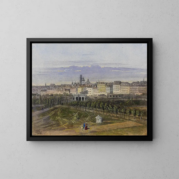 Wenen 04 - Johann Wilhelm Frey — ingelijst kunstwerk aan de muur