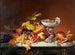 Tropisch fruit in een melkglazen schelp in de vorm van een schelp - Johann Wilhelm Preyer — weergave van het kunstwerk