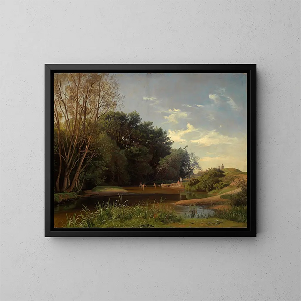 Sur l'Alb III - Johann Wilhelm Schirmer — framed artwork on a wall