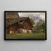 Ferme dans les Alpes - Johann Wilhelm Schirmer — ingelijst kunstwerk aan de muur