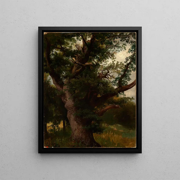 Eichbaum - Johann Wilhelm Schirmer — ingelijst kunstwerk aan de muur