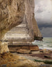 van het meest rotsachtige schilderij bij Étretat - Johann Wilhelm Schirmer — weergave van het kunstwerk