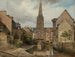 van Saint-Martin uitzicht in Harfleur nabij Le Havre - Johann Wilhelm Schirmer — weergave van het kunstwerk